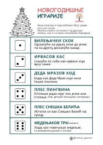 Naslovna strana materijala Baci kockicu i kaži / pokaži / uradi